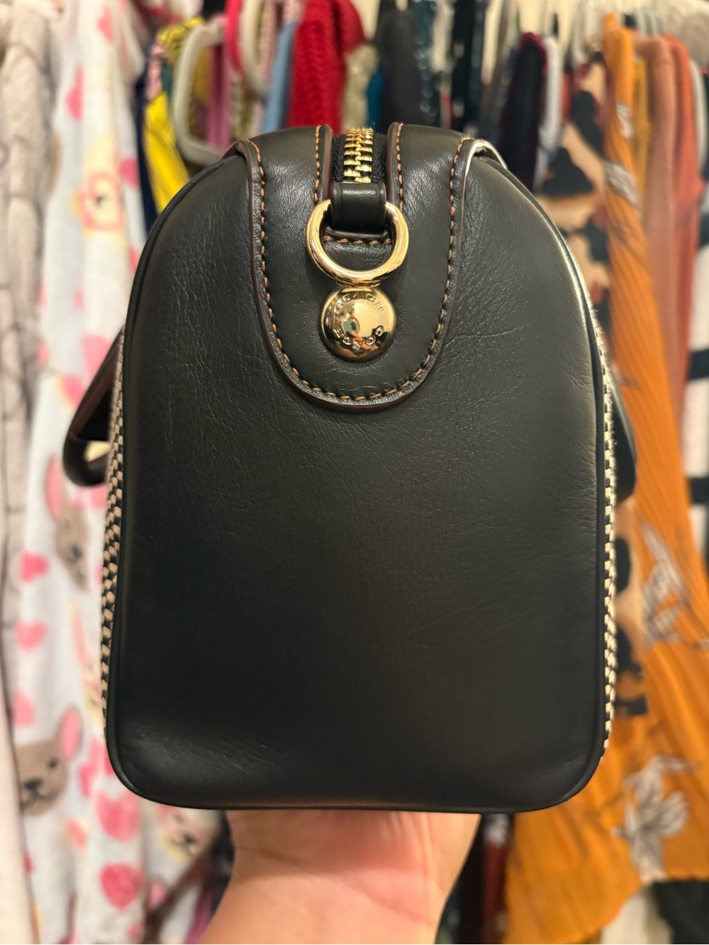 Coach | Black Legacy Jacquard Mini Bennett Satchel - Picture 4 of 16